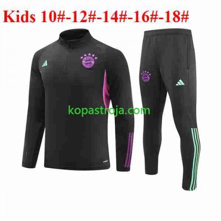 Bayern München Barn Tränings Sweatshirtställ Svart 2023/24